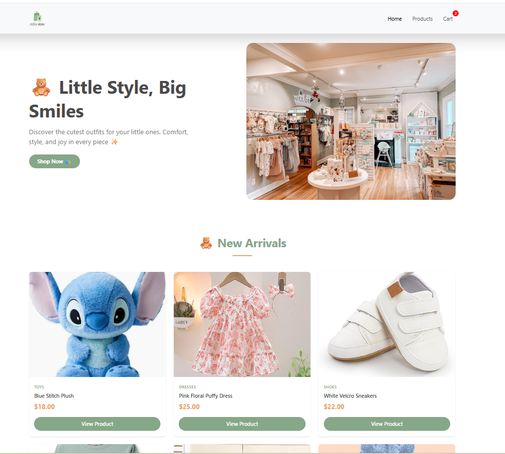 Baby Online Store Project